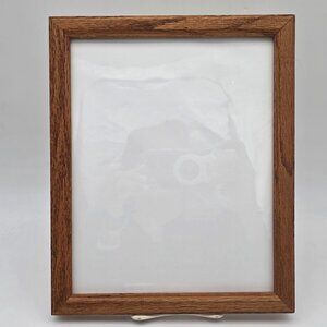 Vintage Oak Wood Picture Frame 8x10 Inches Glass Front & Sturdy Backing